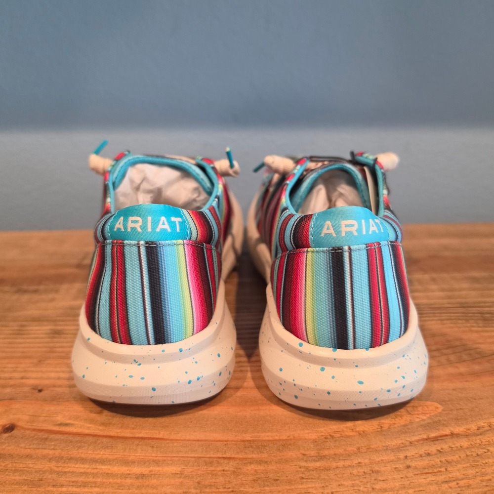 Ariat Womens Hilo Striking Serape Slip On Shoes Multicolor Striped Canvas 7.5 - Picture 4 of 11